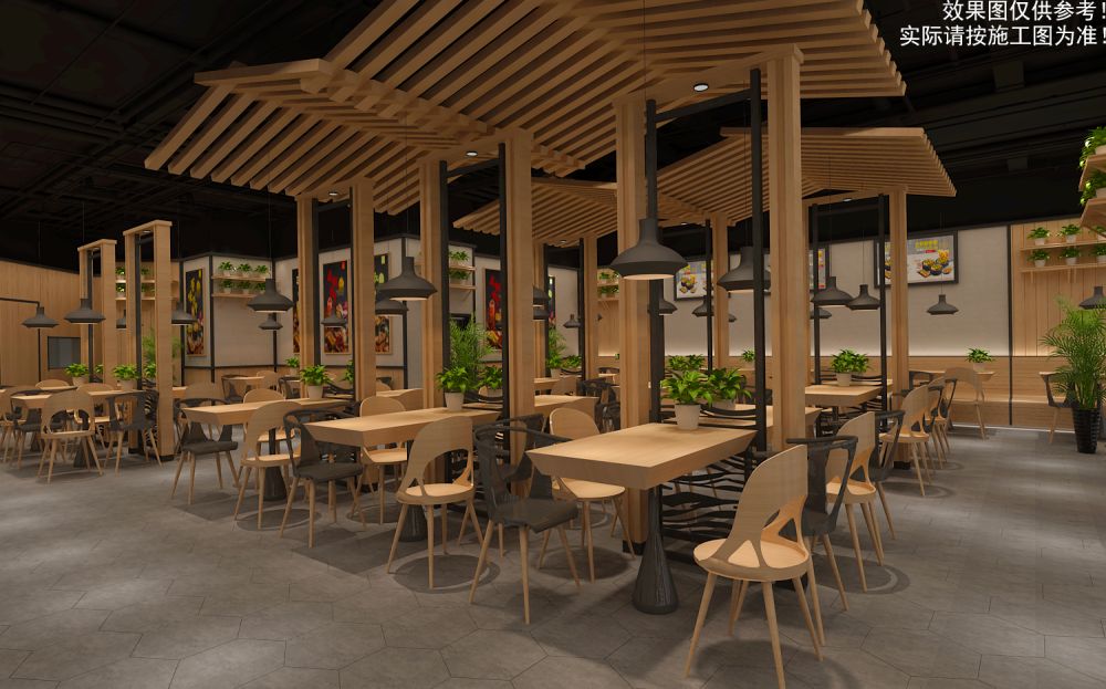 姐弟倆土豆粉鄭州首創奧特萊斯店餐廳設計